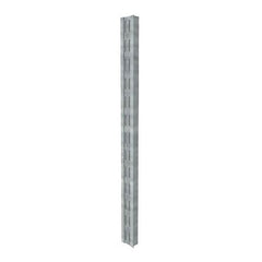 RMS-M04 aluminium double slotted flanged wall channel - mill finish