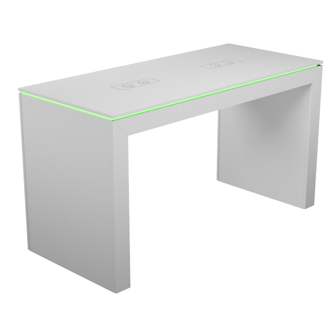 Display table with rgb led lighting_1800mm