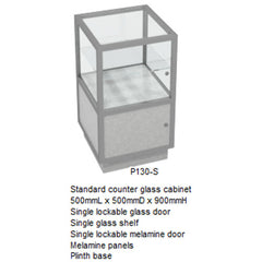 RMS Glass counter display cabinet (P130-S)