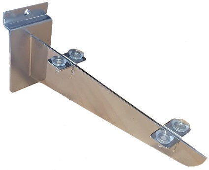 Slatpanel 150mm shelf bracket w/fixed tabs and shelf supports