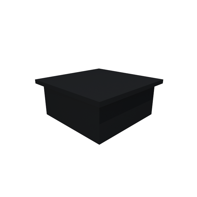 RMS Wall plinth base unit - corner (400mmL x 400mmD x 168mmH)
