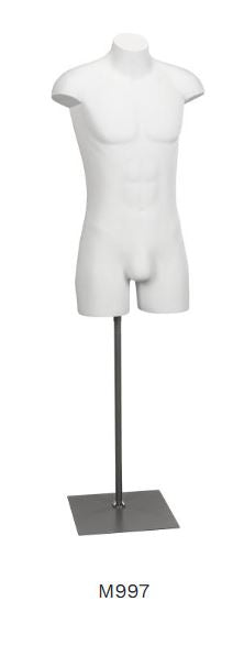 RMS Mannequin M997 Male Torso 3/4