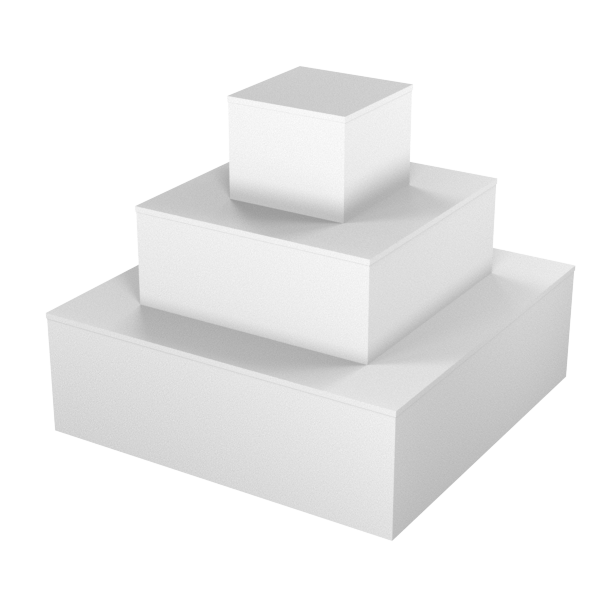 RMS 3 x tier pyramid display unit | RMS Shopfitting Ltd