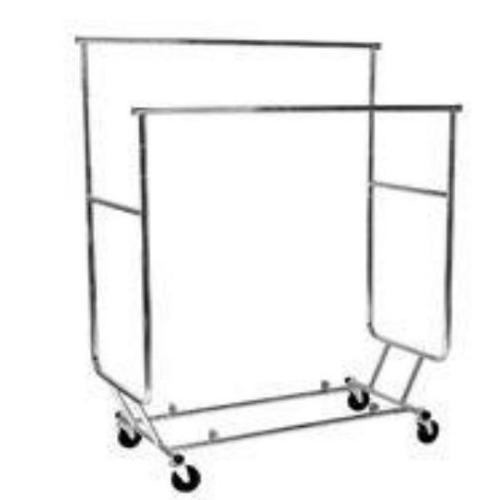RMS Double rail collapsible garment rack RMS Shopfitting Ltd