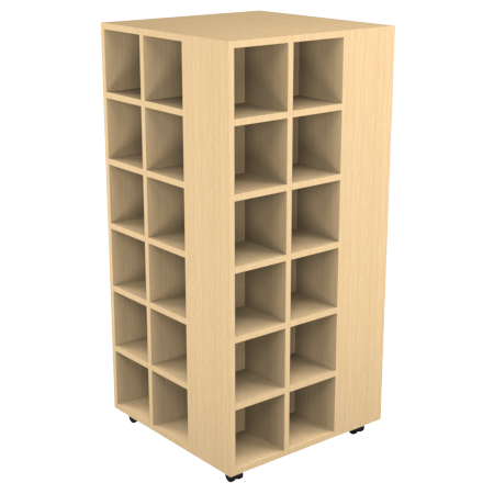 Display Cubbie RMS 4-sided cubby display w/castors... | RMS | RMS Shopfitting Ltd