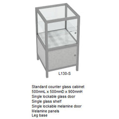 RMS Glass counter display cabinet (L130-S)