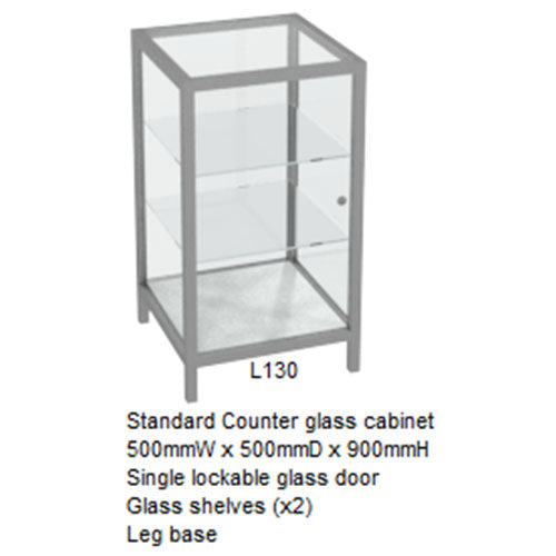 RMS Glass counter display cabinet (L130)