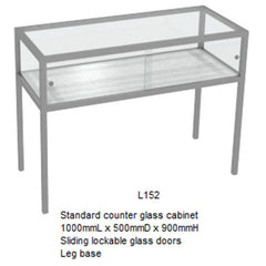 RMS Glass counter display cabinet (L152)