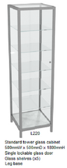 RMS Glass tower display cabinet (L220)
