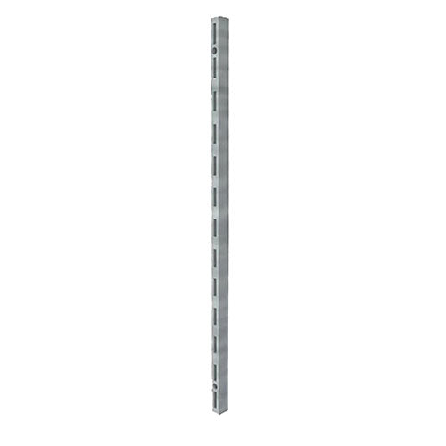 RMS-M01 aluminium single slotted wall channel - mill finish