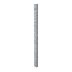 RMS-M02 aluminium single slotted wall channel  - mill finish