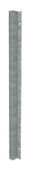 RMS-M05D aluminium double slotted flanged wall channel - mill finish