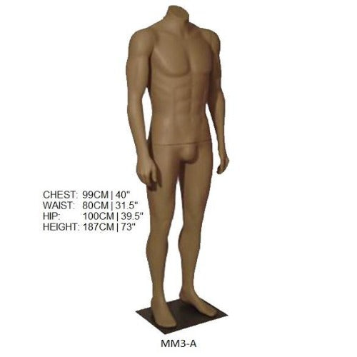 RMS Mannequin MM3A male headless