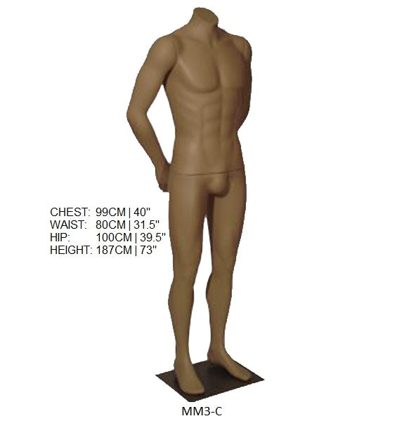 RMS Mannequin MM3C male headless