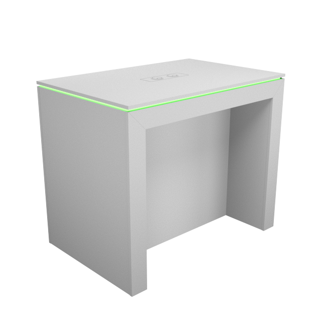 Display table with rgb led lighting_1200mm w/plain back... | RMS | RMS ...