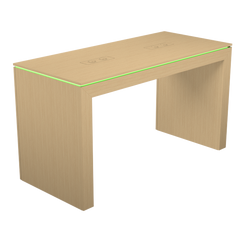 Display table with rgb led lighting_1800mm