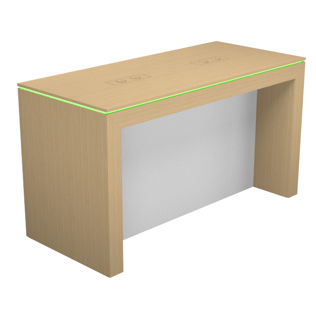 Display table with rgb led lighting_1800mm w/plain back... | RMS | RMS ...