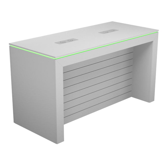 Display table with rgb led lighting_1800mm w/slatpanel ... | RMS | RMS ...