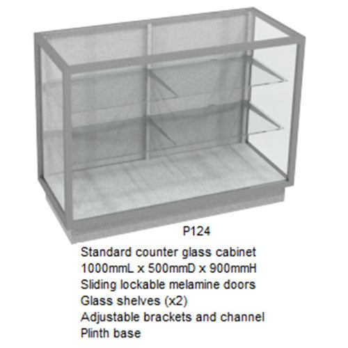 RMS Glass counter display cabinet (P124)