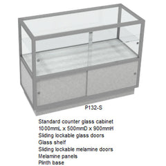 RMS Glass counter display cabinet (P132-S)