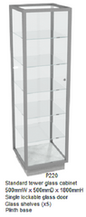 RMS Glass tower display cabinet (P220)