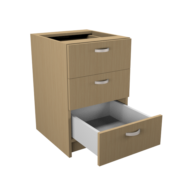 Reception File Drawer RMS Standard reception counter (3 x drawer unit)... | RMS | RMS ...