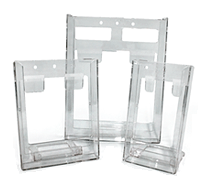 RMS A6/trifold acrylic wall-mount expanda stand brochure holder