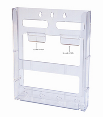RMS A4 acrylic wall-mount expanda stand clip-on brochure holder